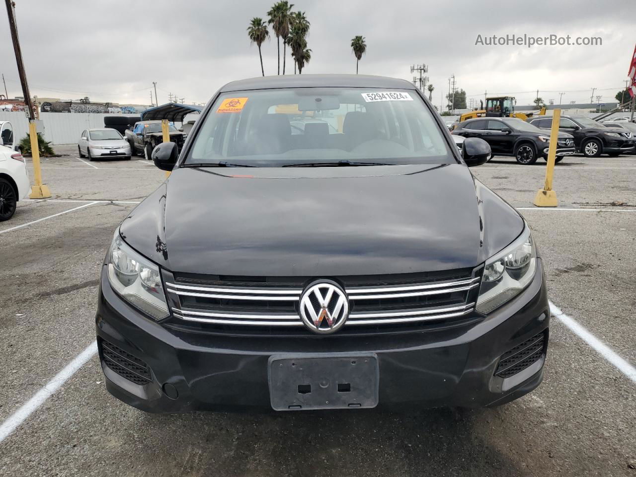 2017 Volkswagen Tiguan S Black vin: WVGAV7AX8HK049095