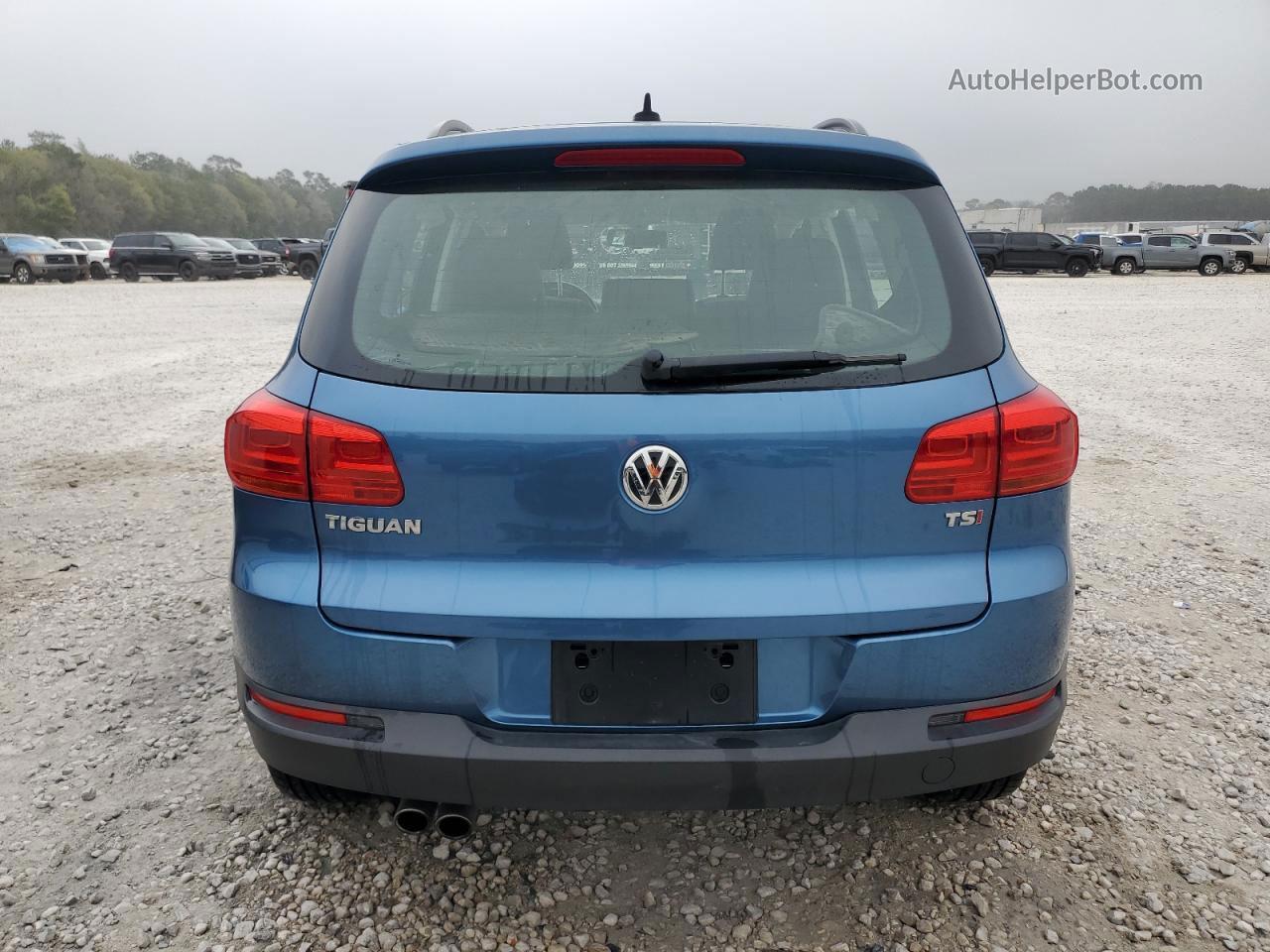 2017 Volkswagen Tiguan S Blue vin: WVGAV7AX8HW509963