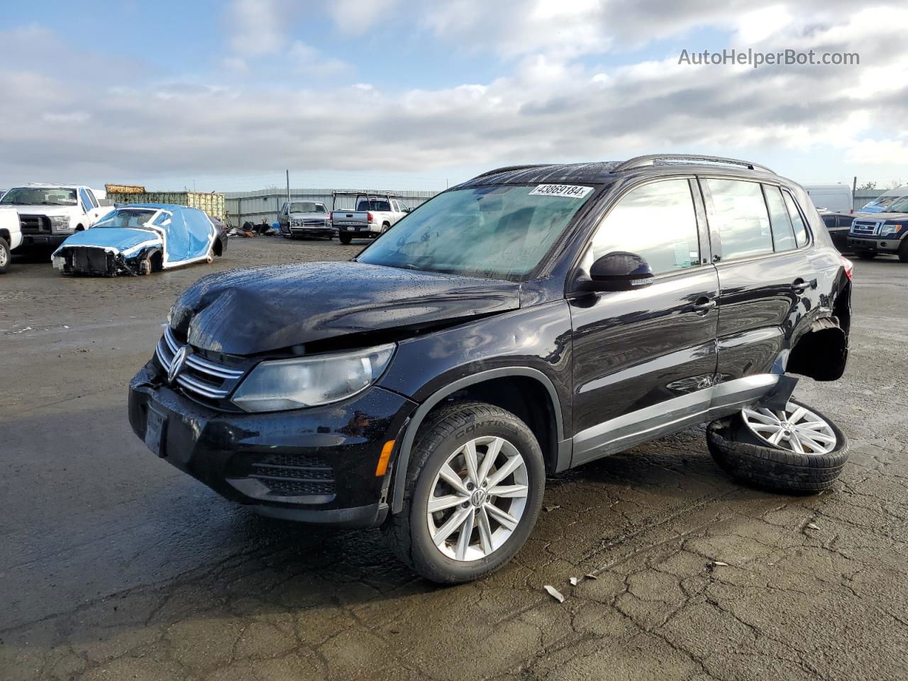 2018 Volkswagen Tiguan Limited  Black vin: WVGAV7AX8JK003871