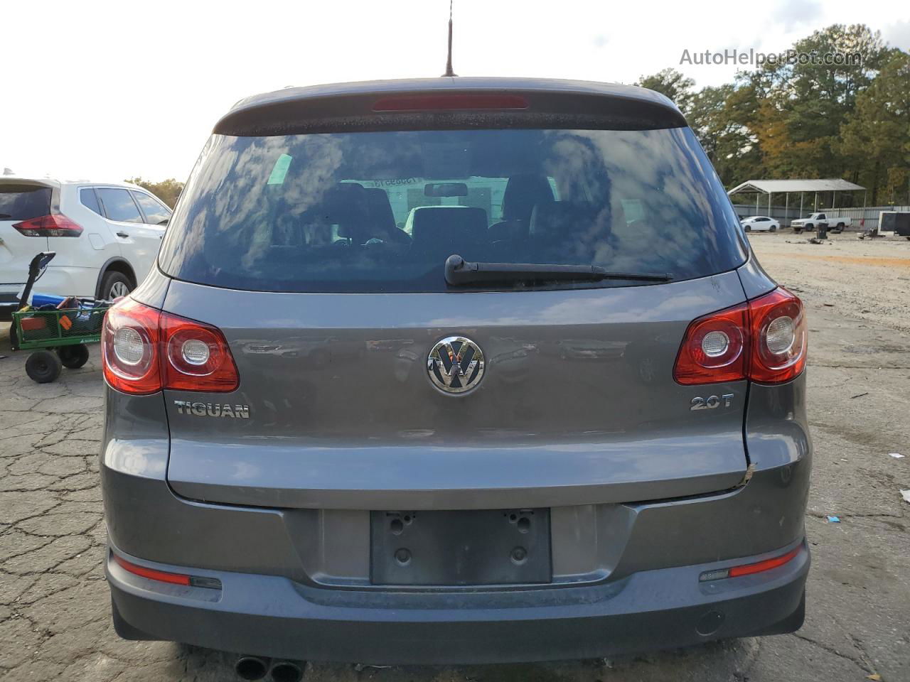 2010 Volkswagen Tiguan S Gray vin: WVGAV7AX9AW001653