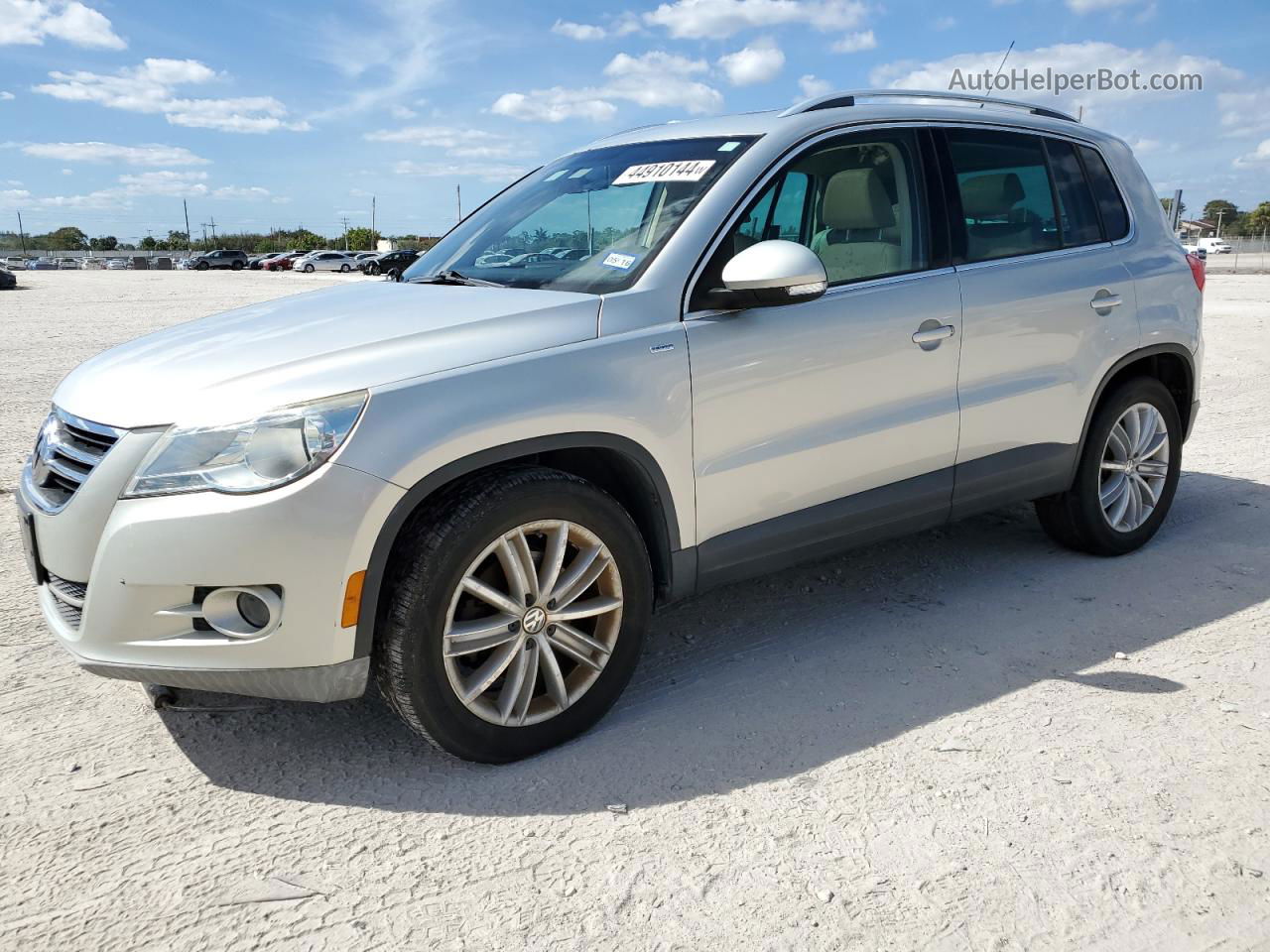 2010 Volkswagen Tiguan S Silver vin: WVGAV7AX9AW529502