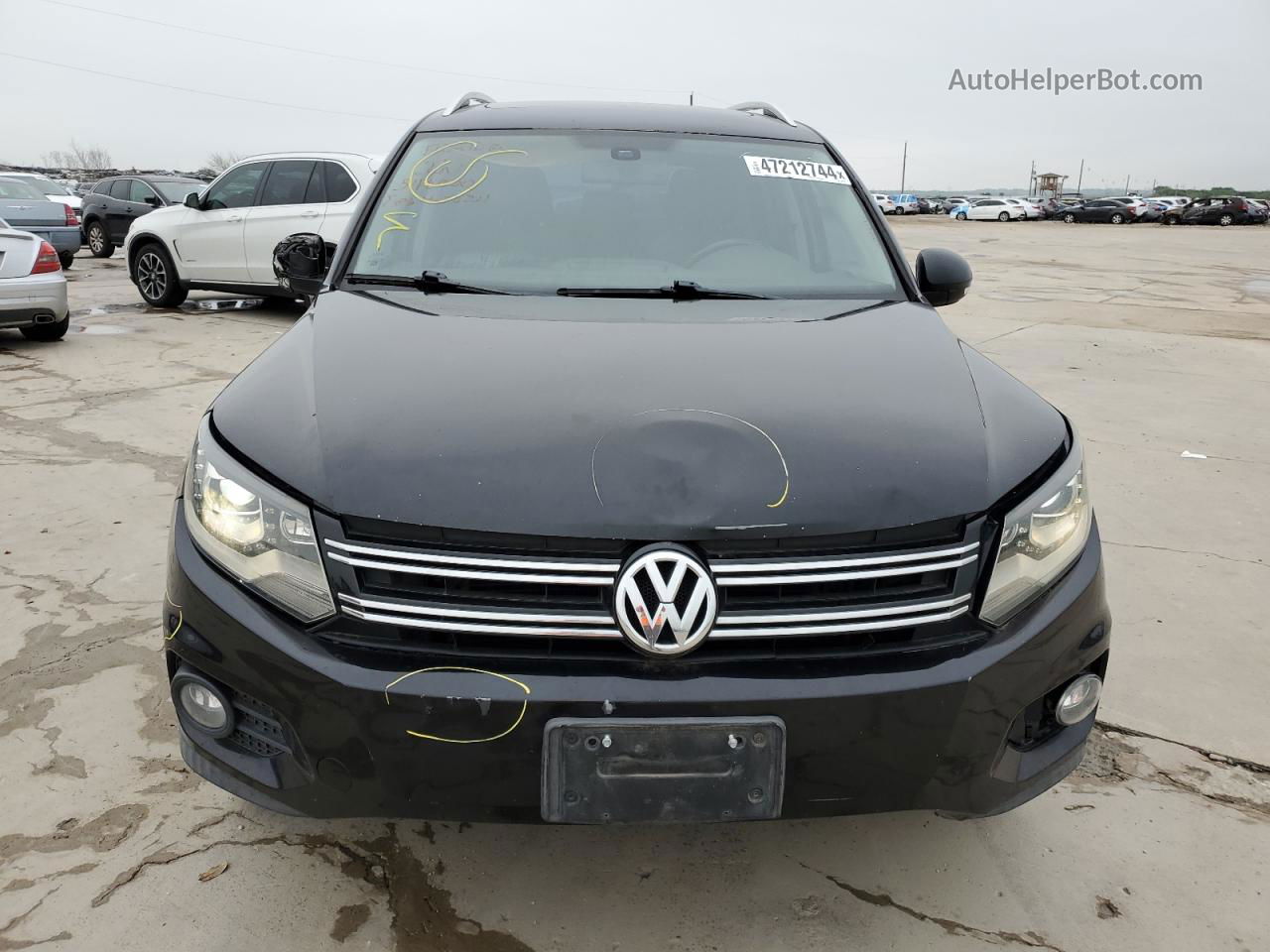 2013 Volkswagen Tiguan S Black vin: WVGAV7AX9DW546000