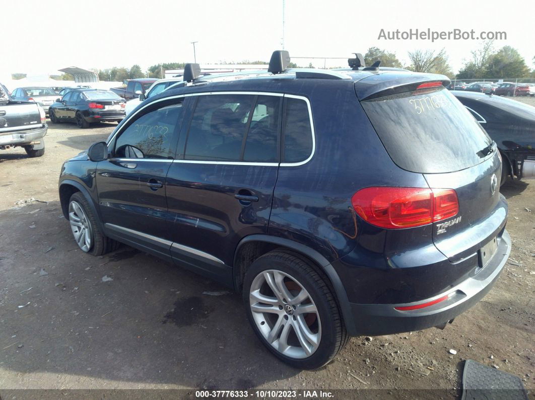 2016 Volkswagen Tiguan Sel Blue vin: WVGAV7AX9GW537303