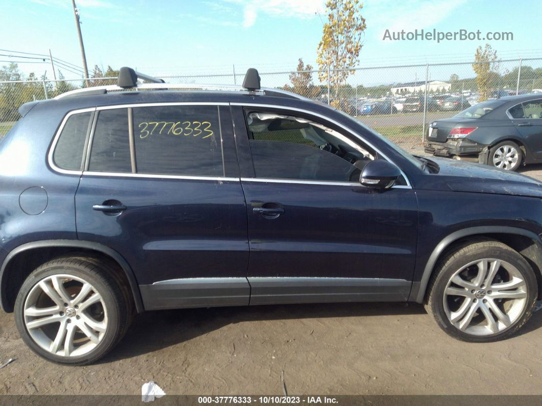 2016 Volkswagen Tiguan Sel Blue vin: WVGAV7AX9GW537303