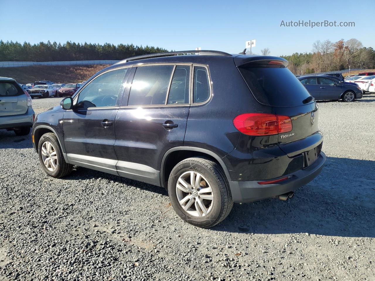 2016 Volkswagen Tiguan S Black vin: WVGAV7AX9GW577901