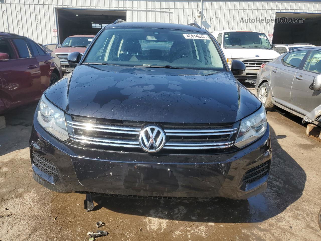 2016 Volkswagen Tiguan S Black vin: WVGAV7AX9GW580751