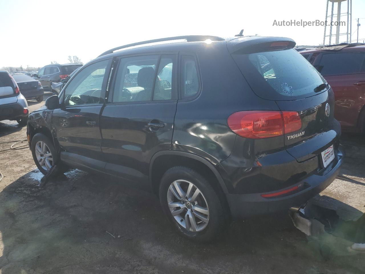 2016 Volkswagen Tiguan S Черный vin: WVGAV7AX9GW580751