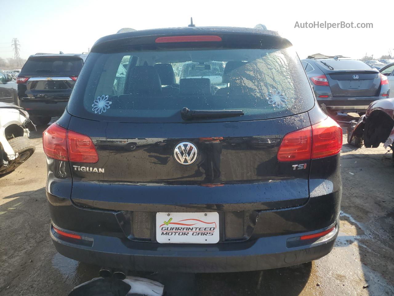 2016 Volkswagen Tiguan S Black vin: WVGAV7AX9GW580751