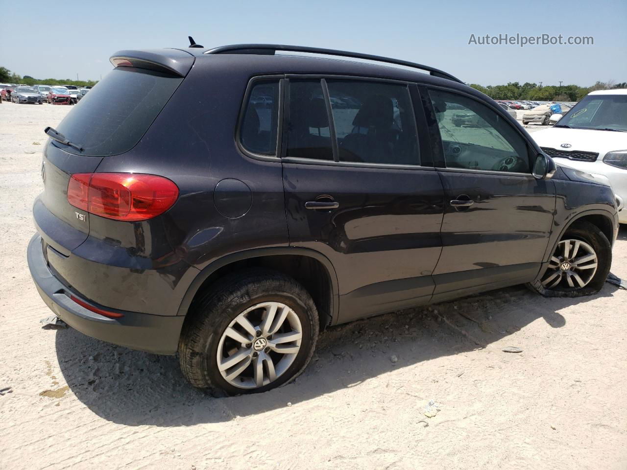 2016 Volkswagen Tiguan S Gray vin: WVGAV7AX9GW608564