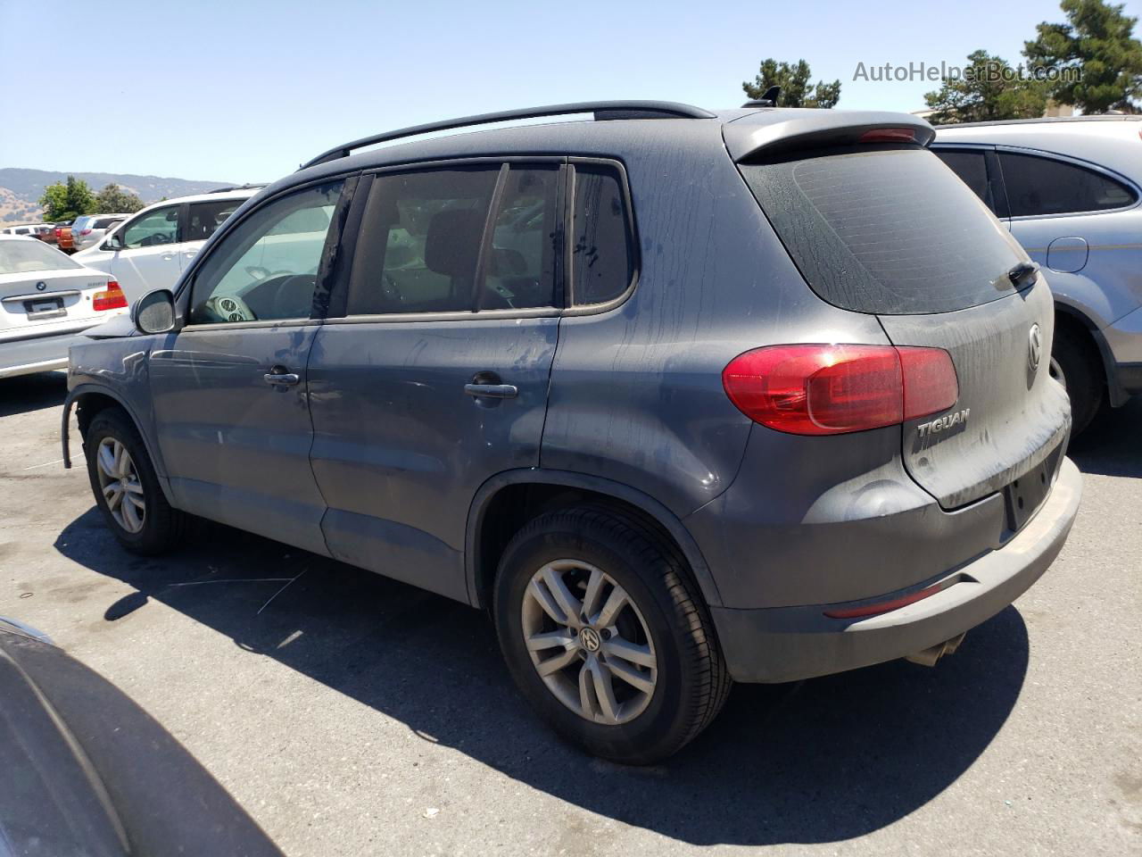 2017 Volkswagen Tiguan S Gray vin: WVGAV7AX9HK036386