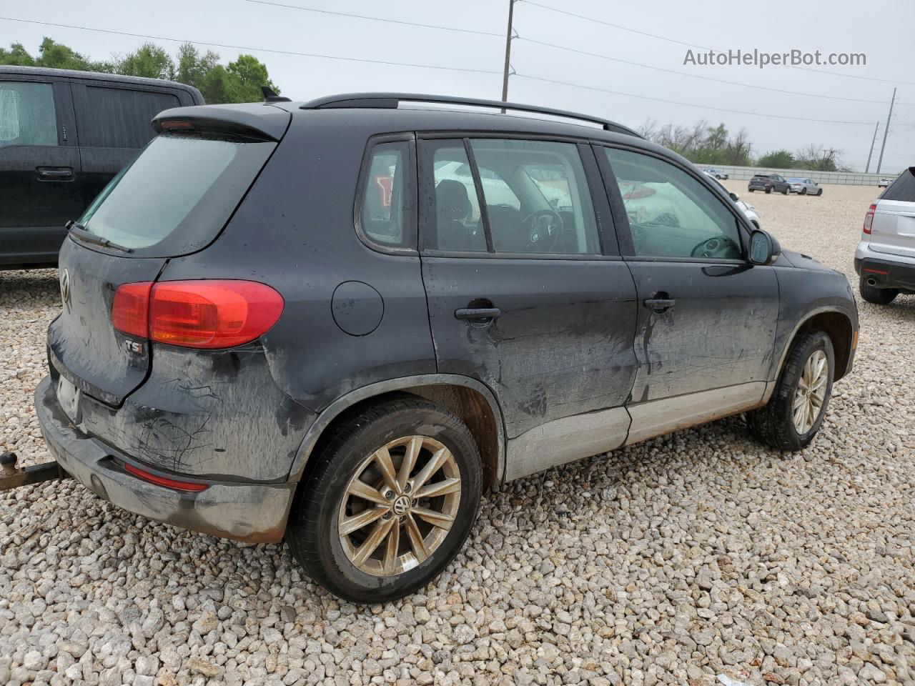 2017 Volkswagen Tiguan S Black vin: WVGAV7AX9HK055035