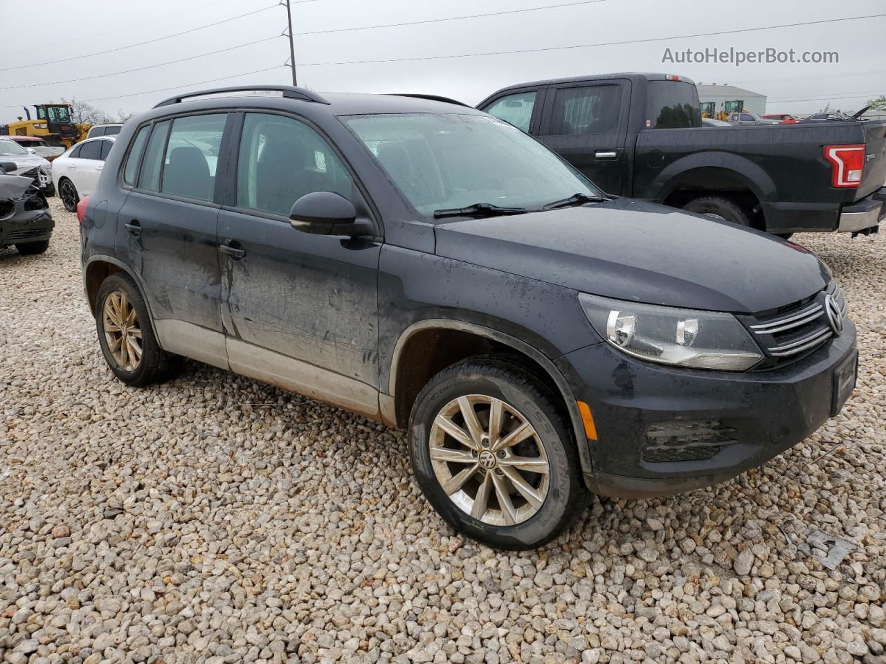 2017 Volkswagen Tiguan S Black vin: WVGAV7AX9HK055035