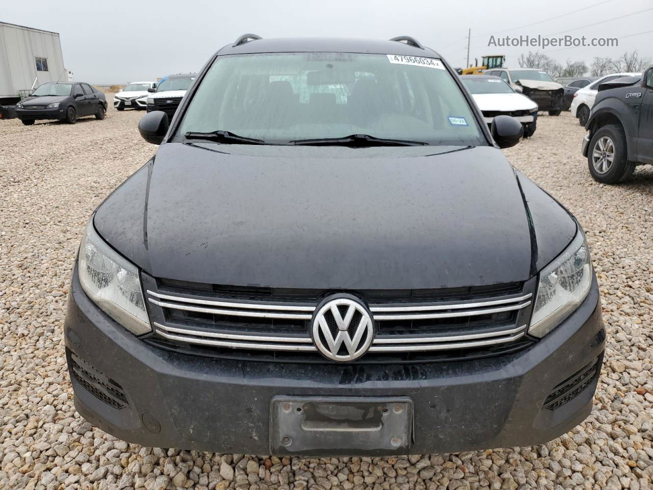 2017 Volkswagen Tiguan S Black vin: WVGAV7AX9HK055035