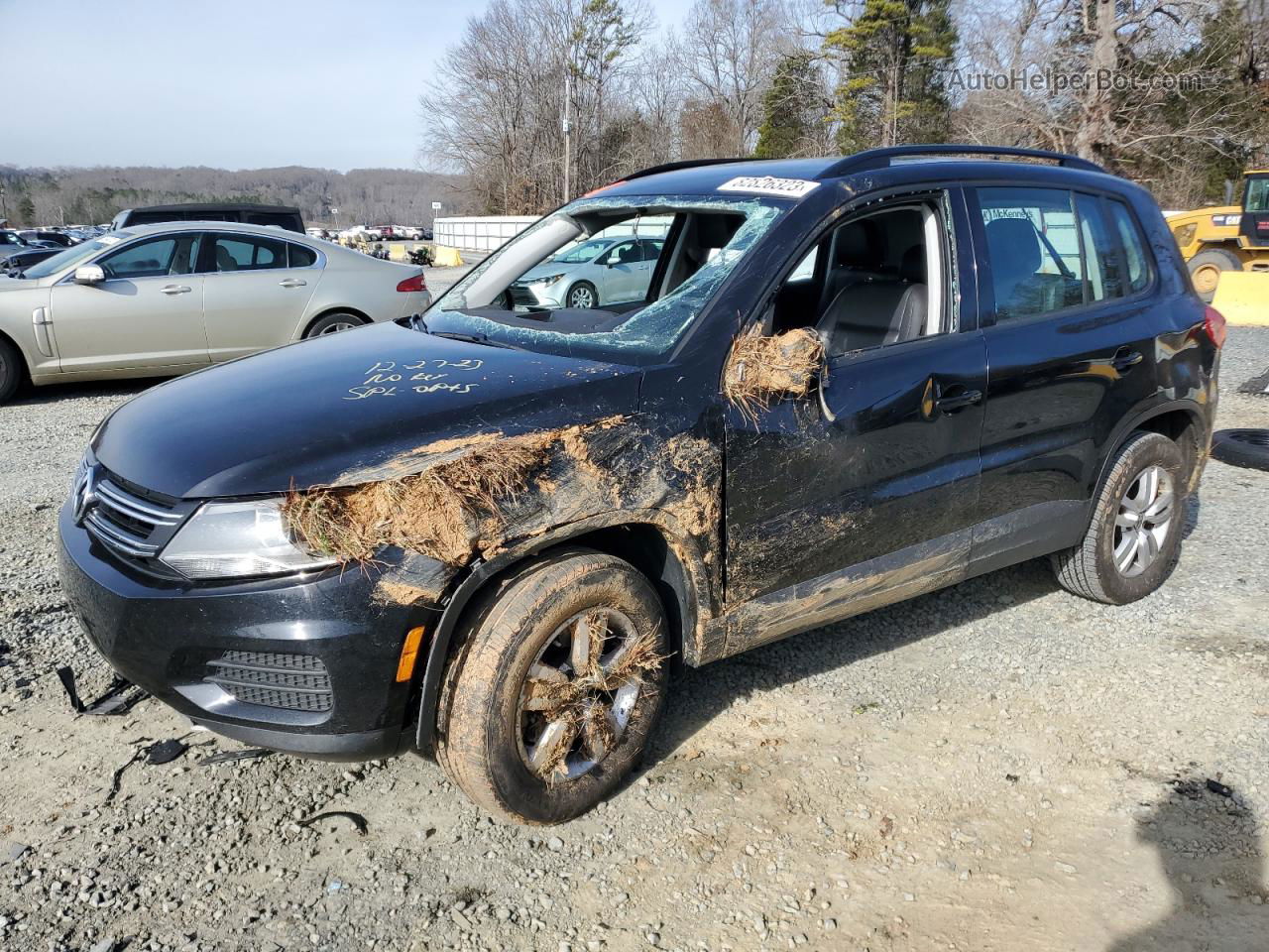 2017 Volkswagen Tiguan S Black vin: WVGAV7AX9HW509275