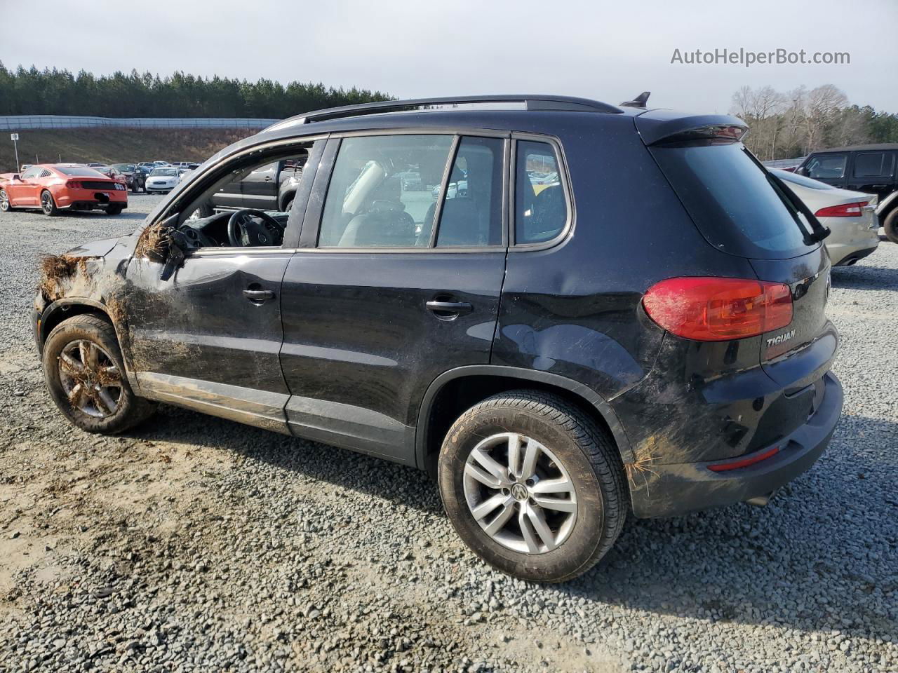 2017 Volkswagen Tiguan S Black vin: WVGAV7AX9HW509275