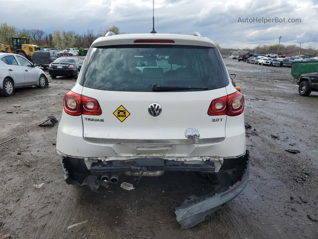 2010 Volkswagen Tiguan S White vin: WVGAV7AXXAW510554