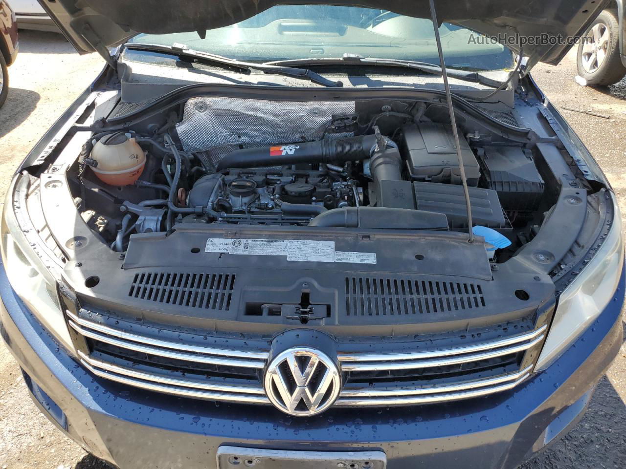 2013 Volkswagen Tiguan S Blue vin: WVGAV7AXXDW510039