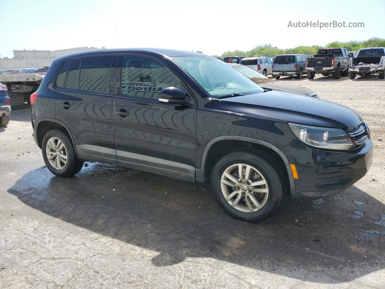 2013 Volkswagen Tiguan S Black vin: WVGAV7AXXDW551769