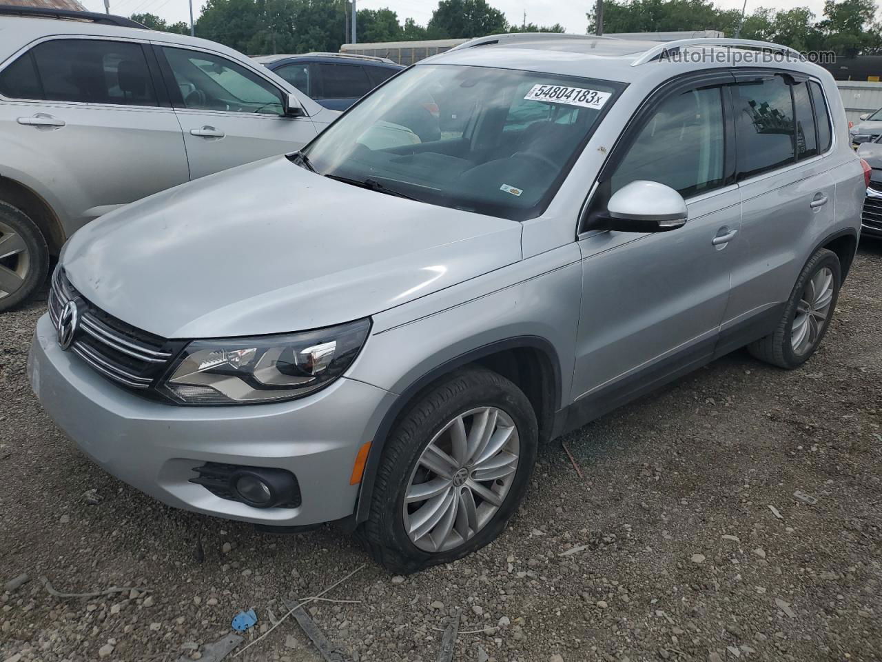 2016 Volkswagen Tiguan S Silver vin: WVGAV7AXXGW525595