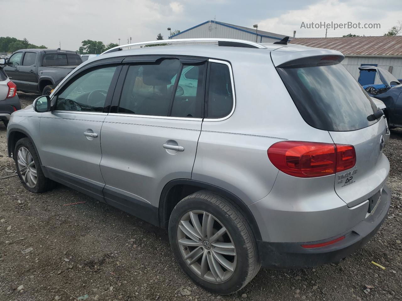 2016 Volkswagen Tiguan S Silver vin: WVGAV7AXXGW525595