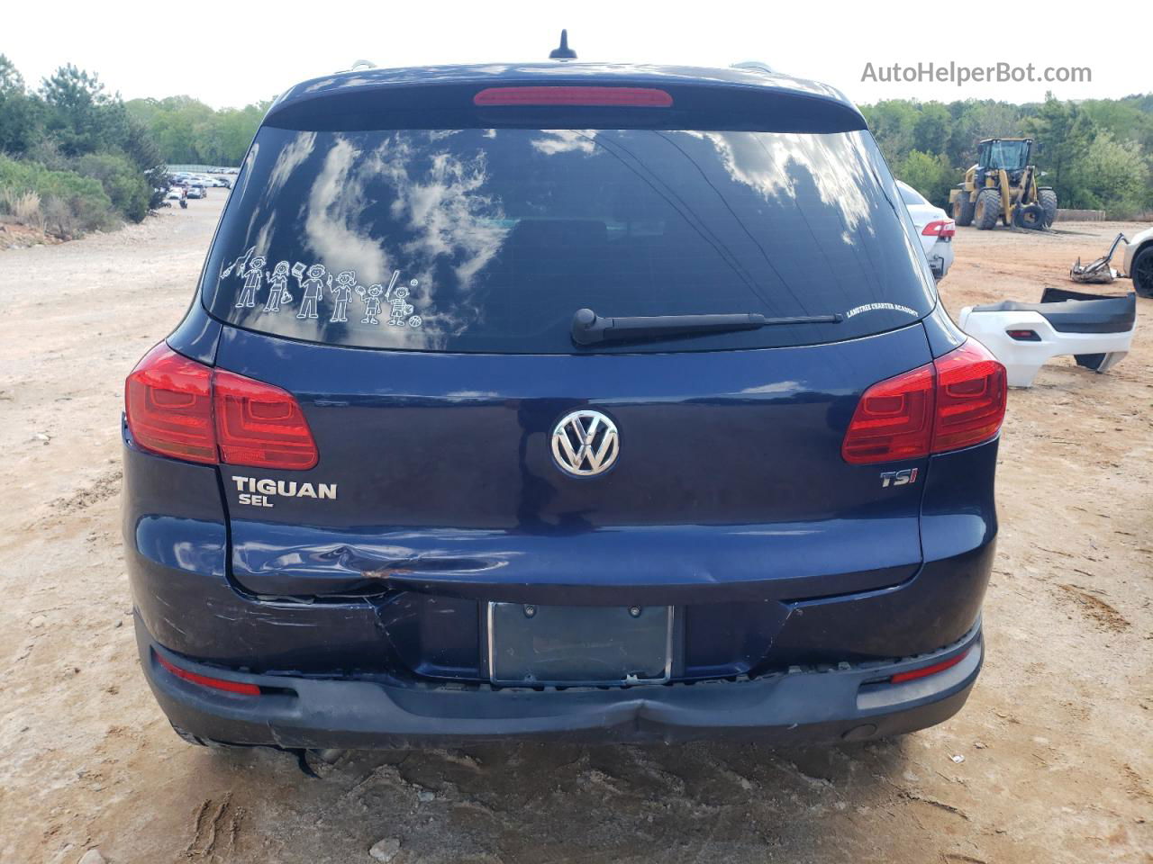 2016 Volkswagen Tiguan S Blue vin: WVGAV7AXXGW543112