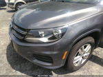 2016 Volkswagen Tiguan S Gray vin: WVGAV7AXXGW556457