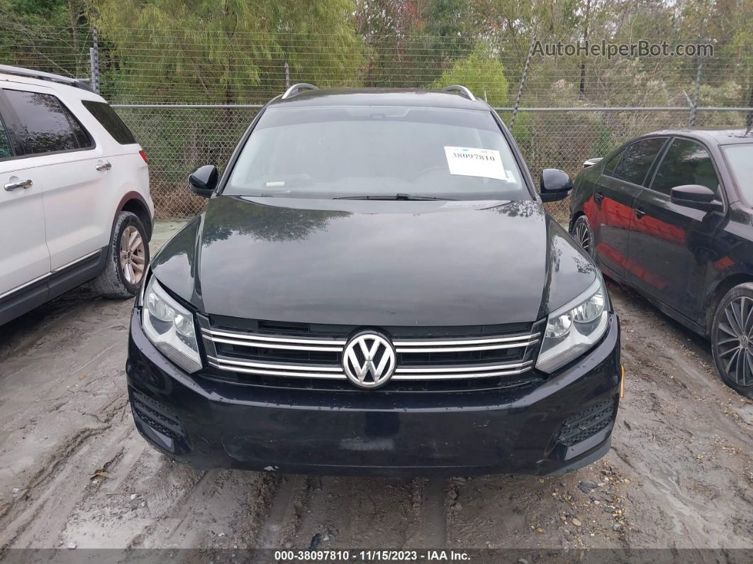 2016 Volkswagen Tiguan S Black vin: WVGAV7AXXGW557141