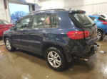 2016 Volkswagen Tiguan S Blue vin: WVGAV7AXXGW563716