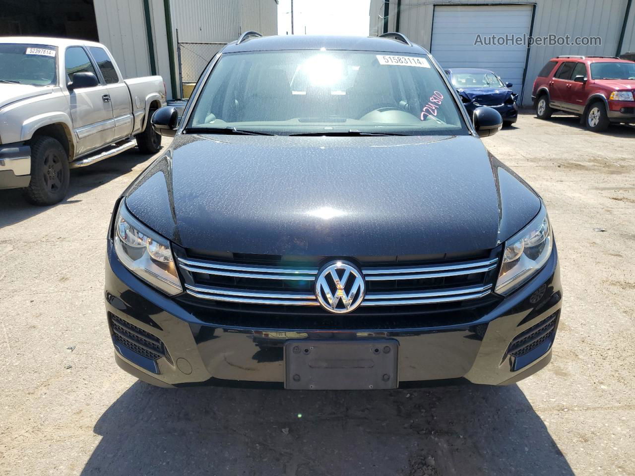 2017 Volkswagen Tiguan S Black vin: WVGAV7AXXHK000285