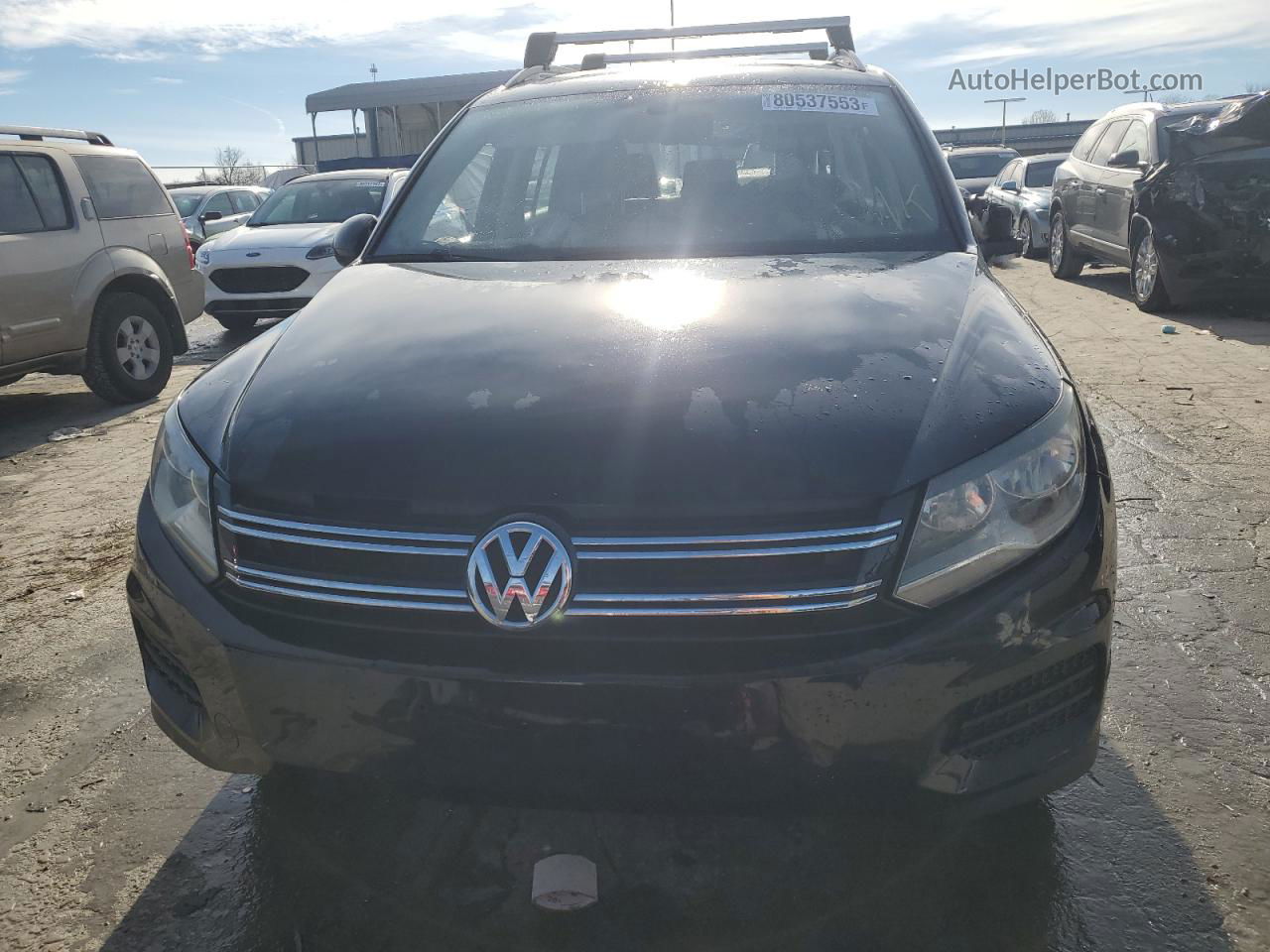 2017 Volkswagen Tiguan S Black vin: WVGAV7AXXHK013554