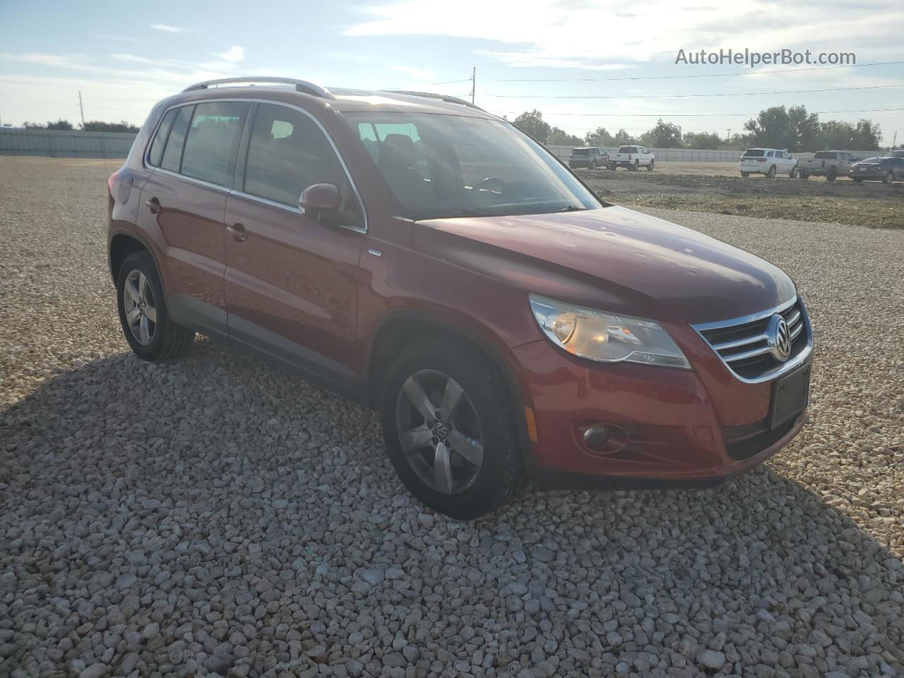 2010 Volkswagen Tiguan S Красный vin: WVGAV9AX1AW002596