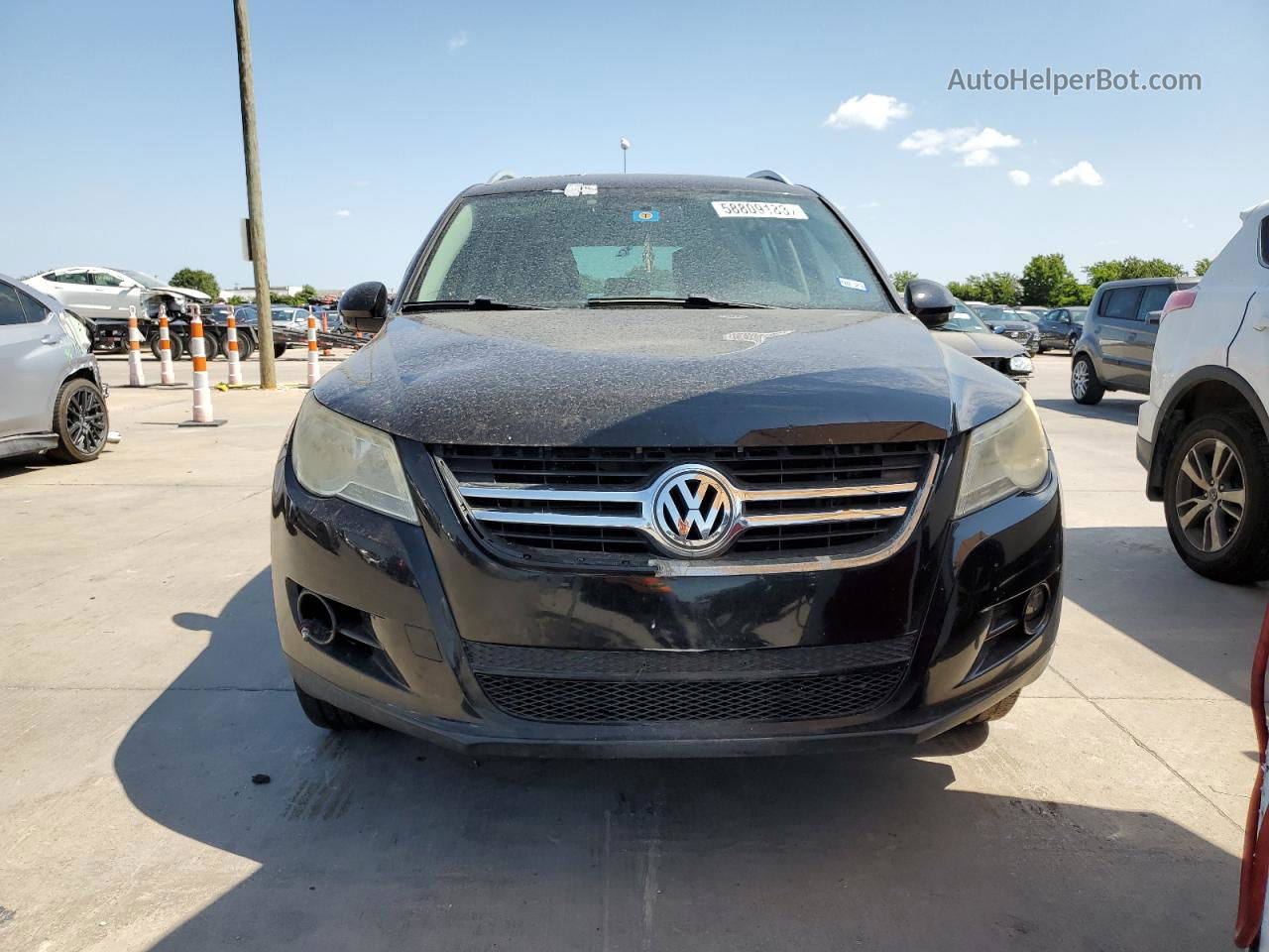 2010 Volkswagen Tiguan S Black vin: WVGAV9AX3AW003040