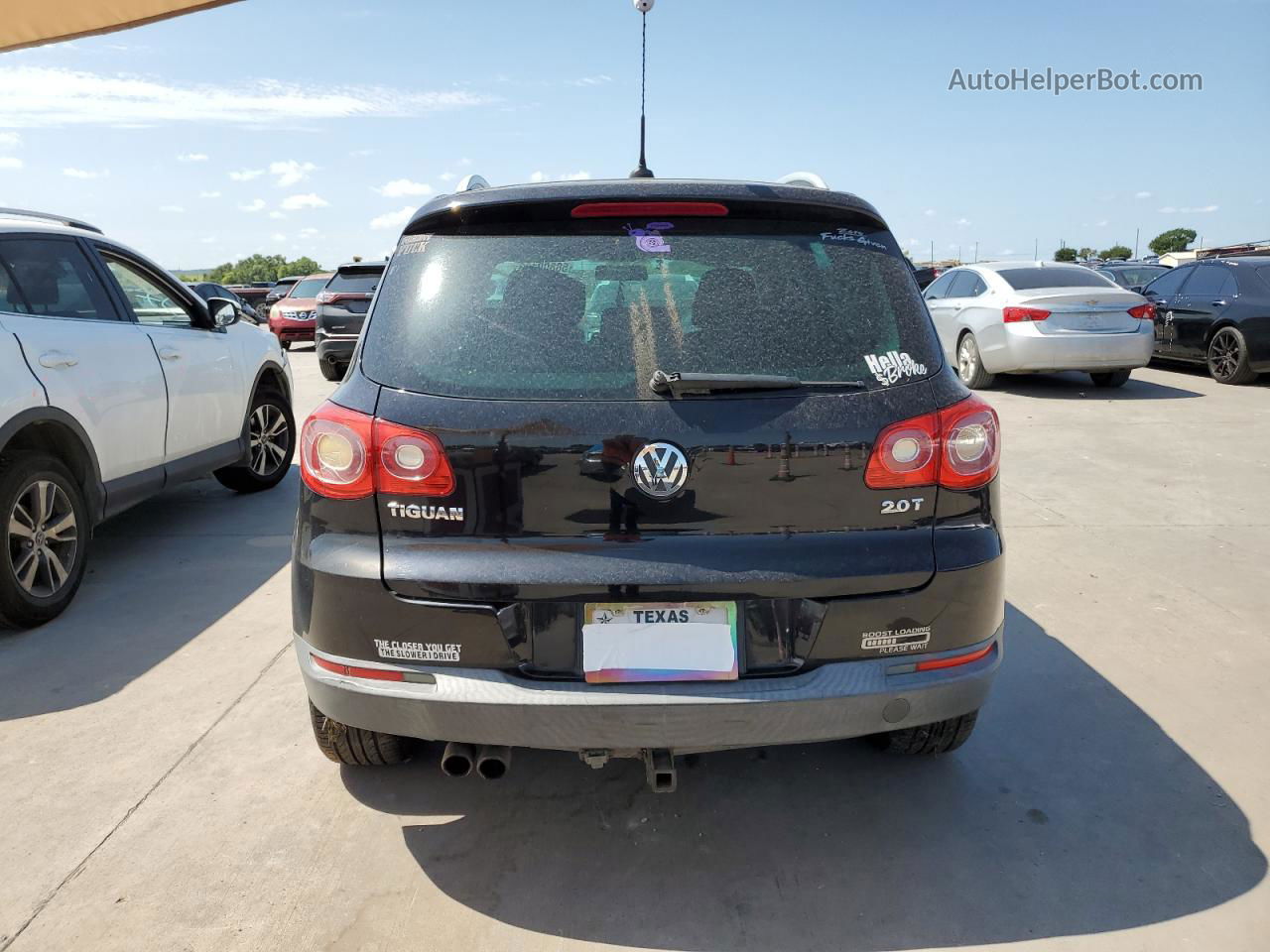 2010 Volkswagen Tiguan S Black vin: WVGAV9AX3AW003040