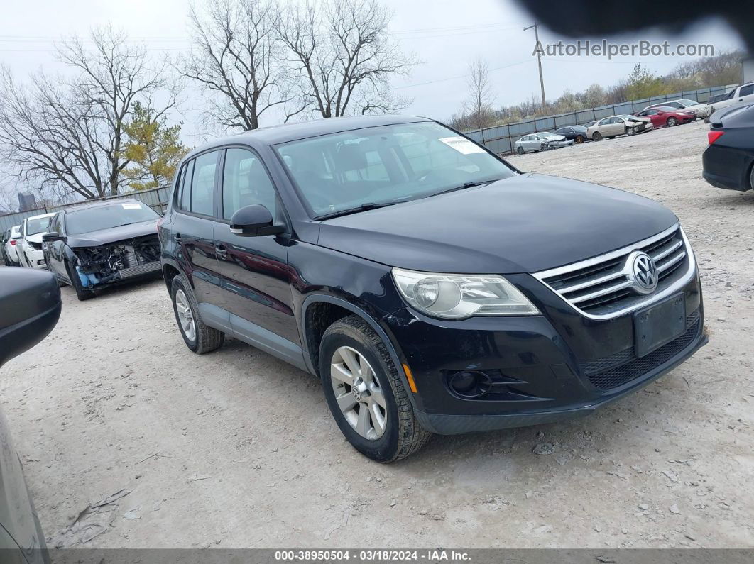 2010 Volkswagen Tiguan S Black vin: WVGAV9AXXAW521064