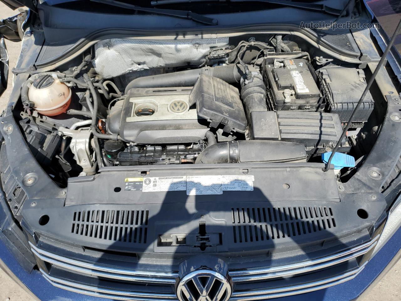 2013 Volkswagen Tiguan S Blue vin: WVGBV3AX0DW067672