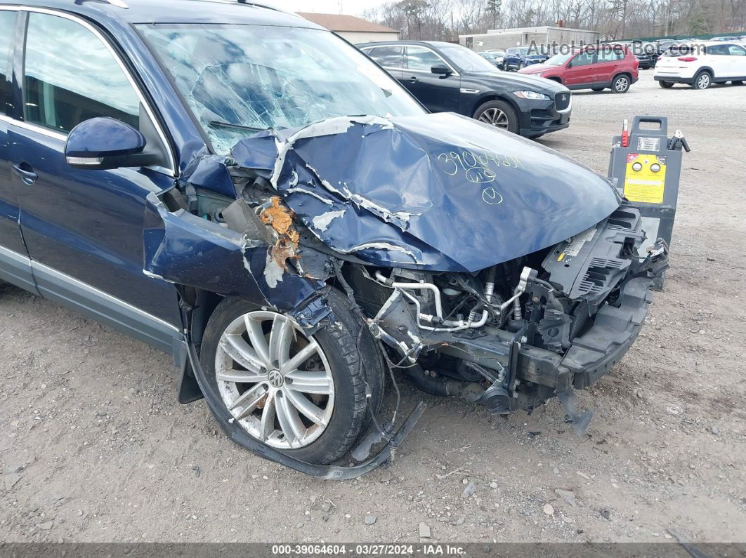 2013 Volkswagen Tiguan Se Blue vin: WVGBV3AX1DW617493