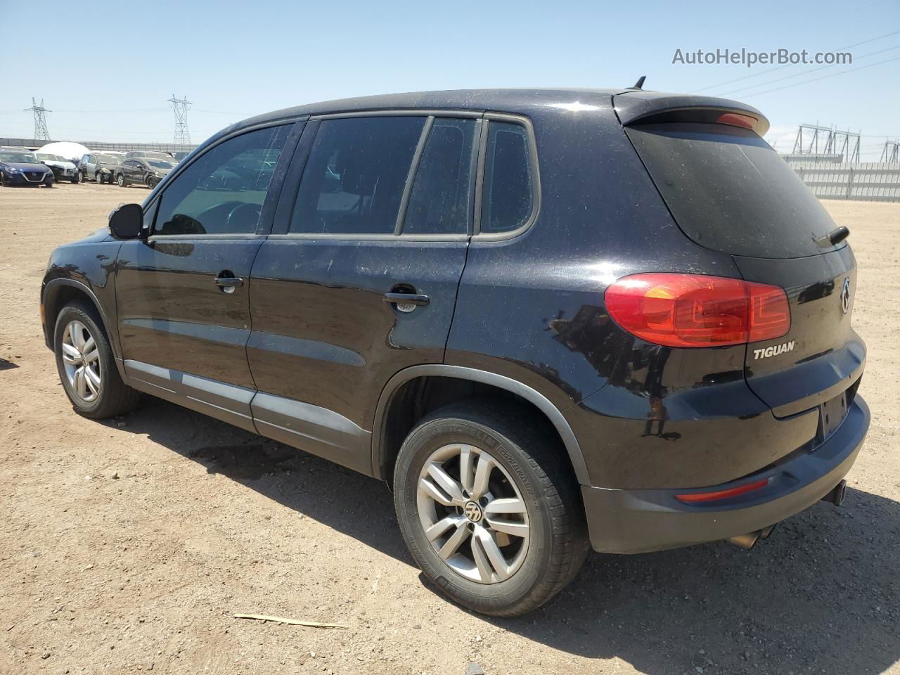 2013 Volkswagen Tiguan S Black vin: WVGBV3AX2DW561001