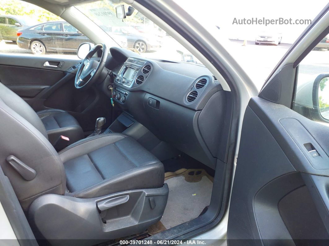 2013 Volkswagen Tiguan Se Silver vin: WVGBV3AX3DW591429