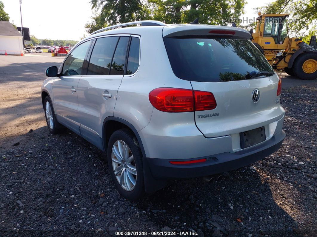 2013 Volkswagen Tiguan Se Silver vin: WVGBV3AX3DW591429