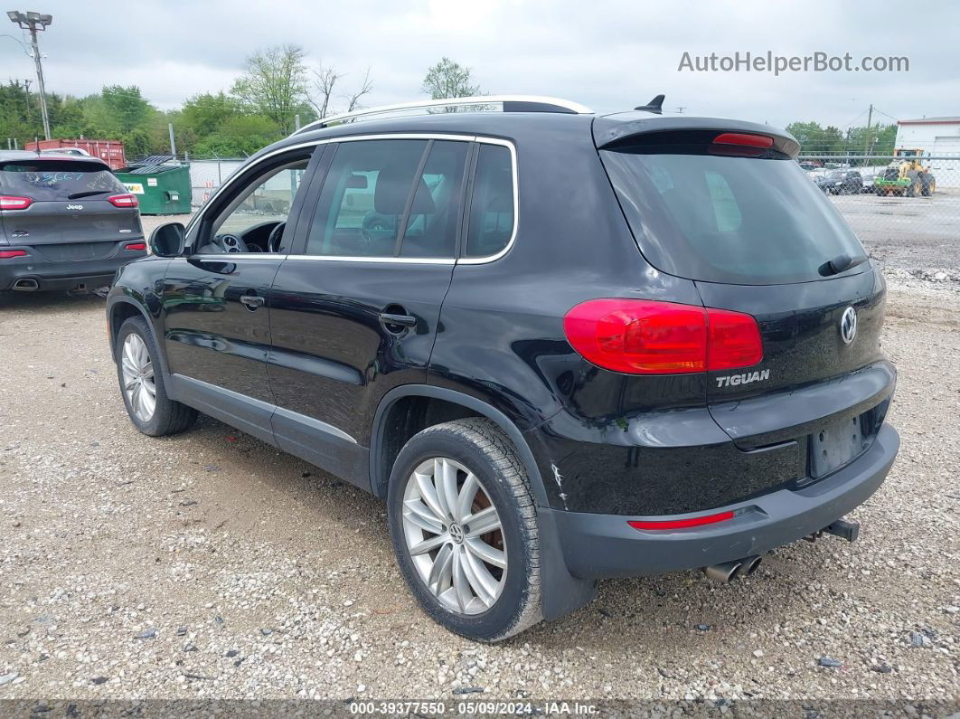 2013 Volkswagen Tiguan Se Черный vin: WVGBV3AX3DW626597