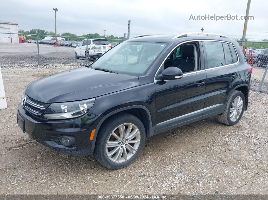 2013 Volkswagen Tiguan Se Черный vin: WVGBV3AX3DW626597