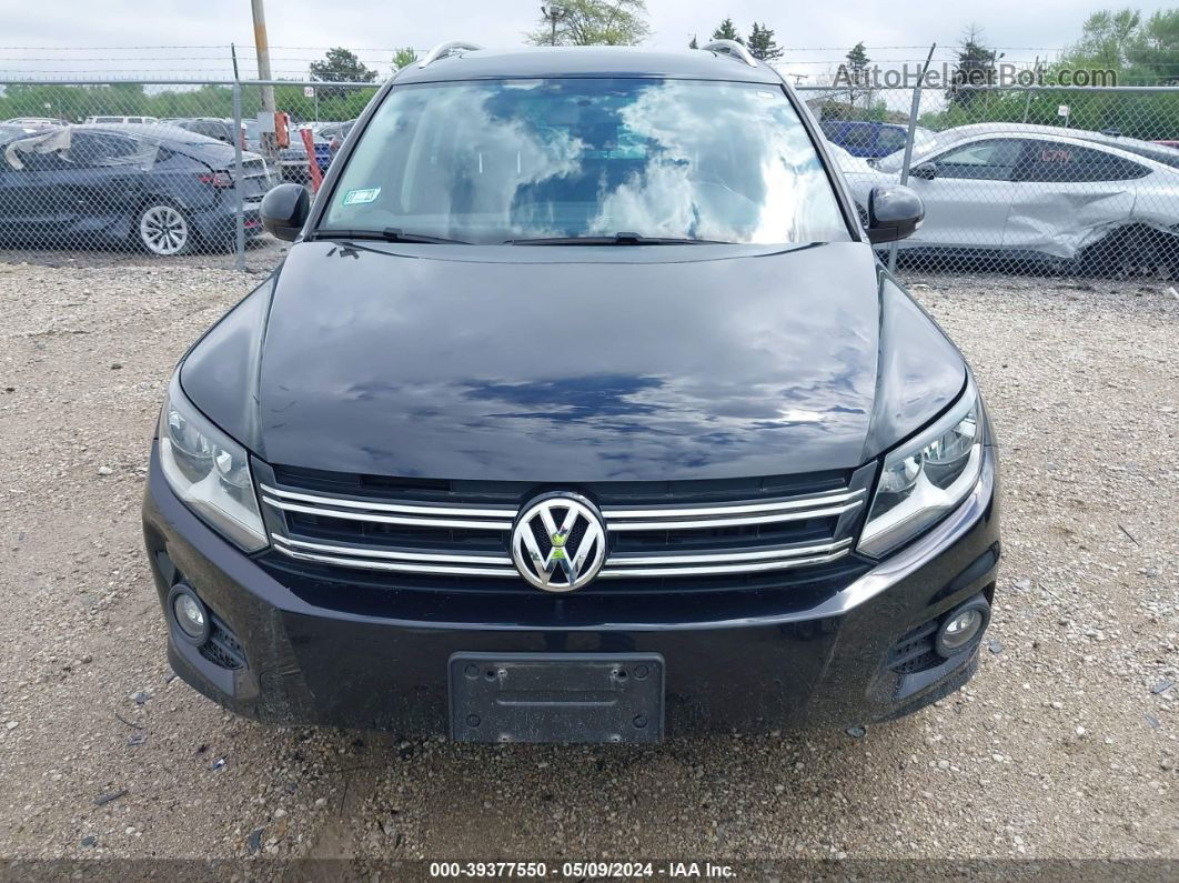 2013 Volkswagen Tiguan Se Черный vin: WVGBV3AX3DW626597