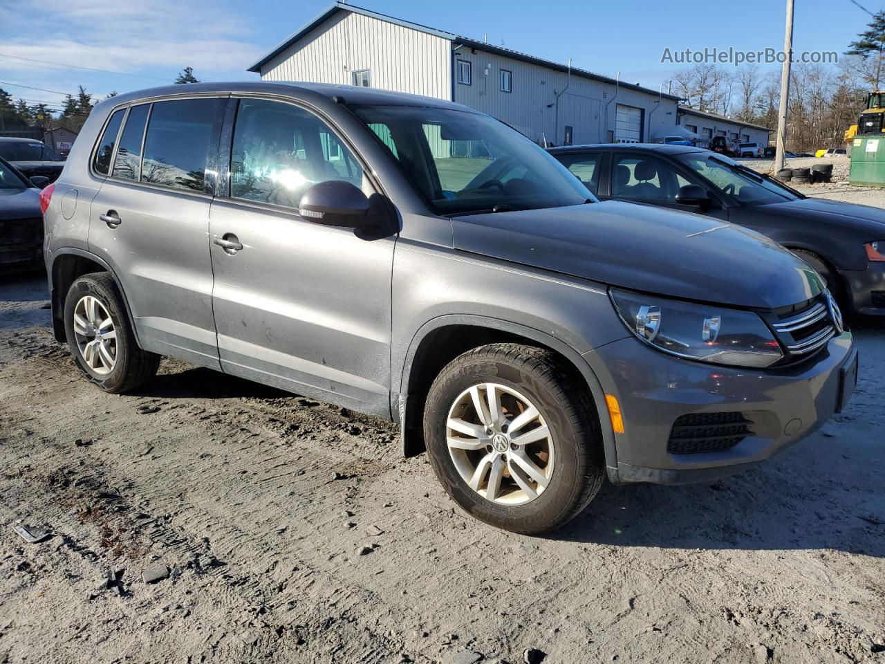 2013 Volkswagen Tiguan S Серый vin: WVGBV3AX4DW576812