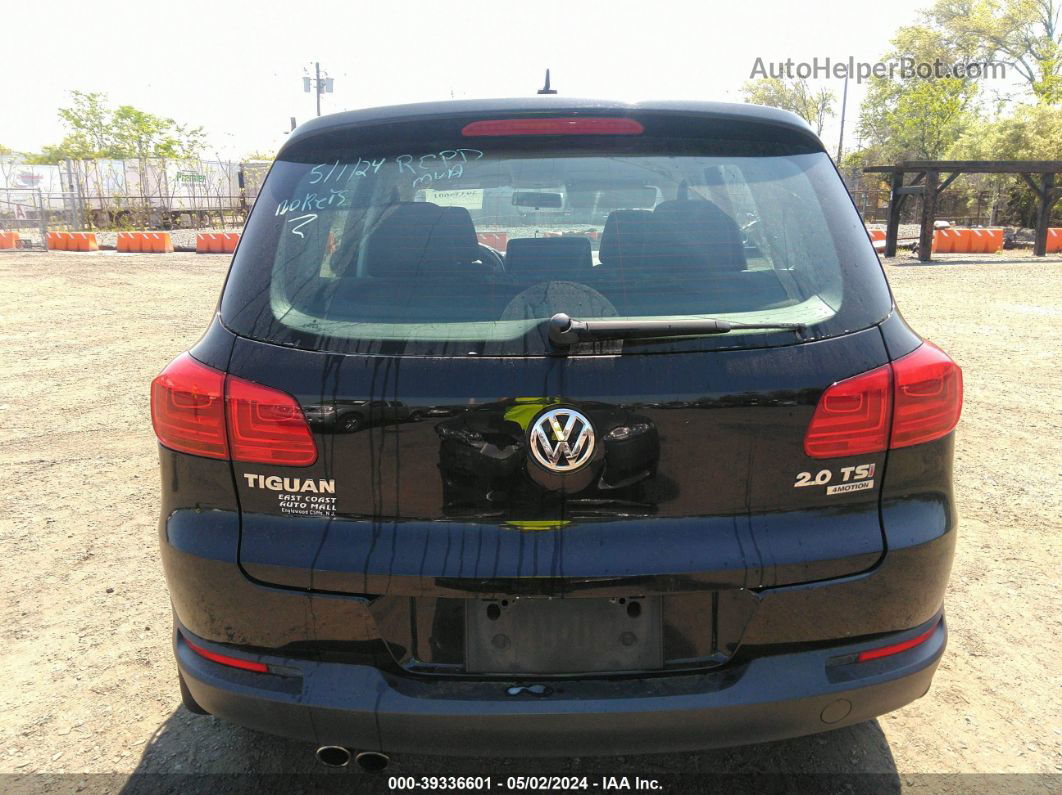 2013 Volkswagen Tiguan S Black vin: WVGBV3AX4DW614751