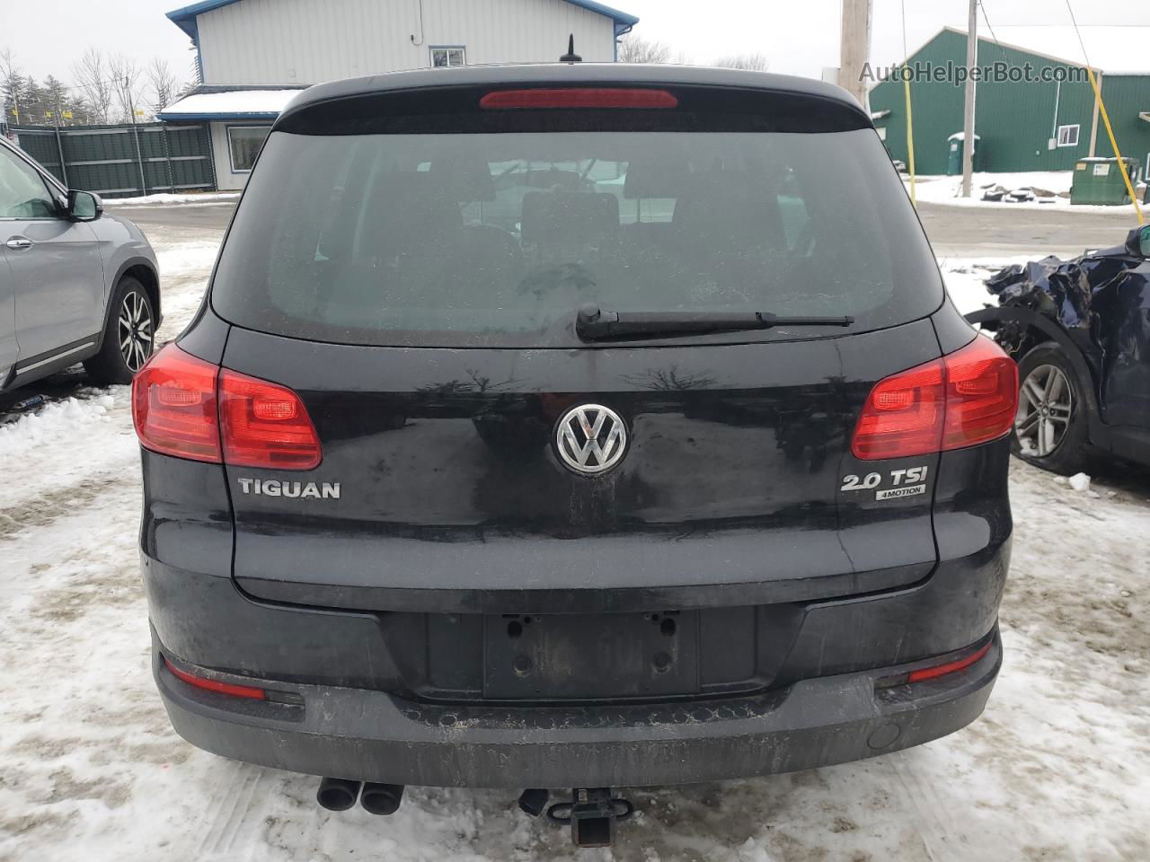 2013 Volkswagen Tiguan S Черный vin: WVGBV3AX4DW620808