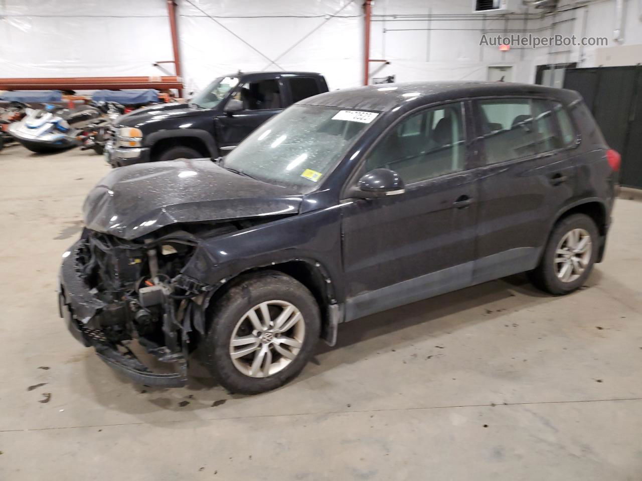 2013 Volkswagen Tiguan S Синий vin: WVGBV3AX5DW079168