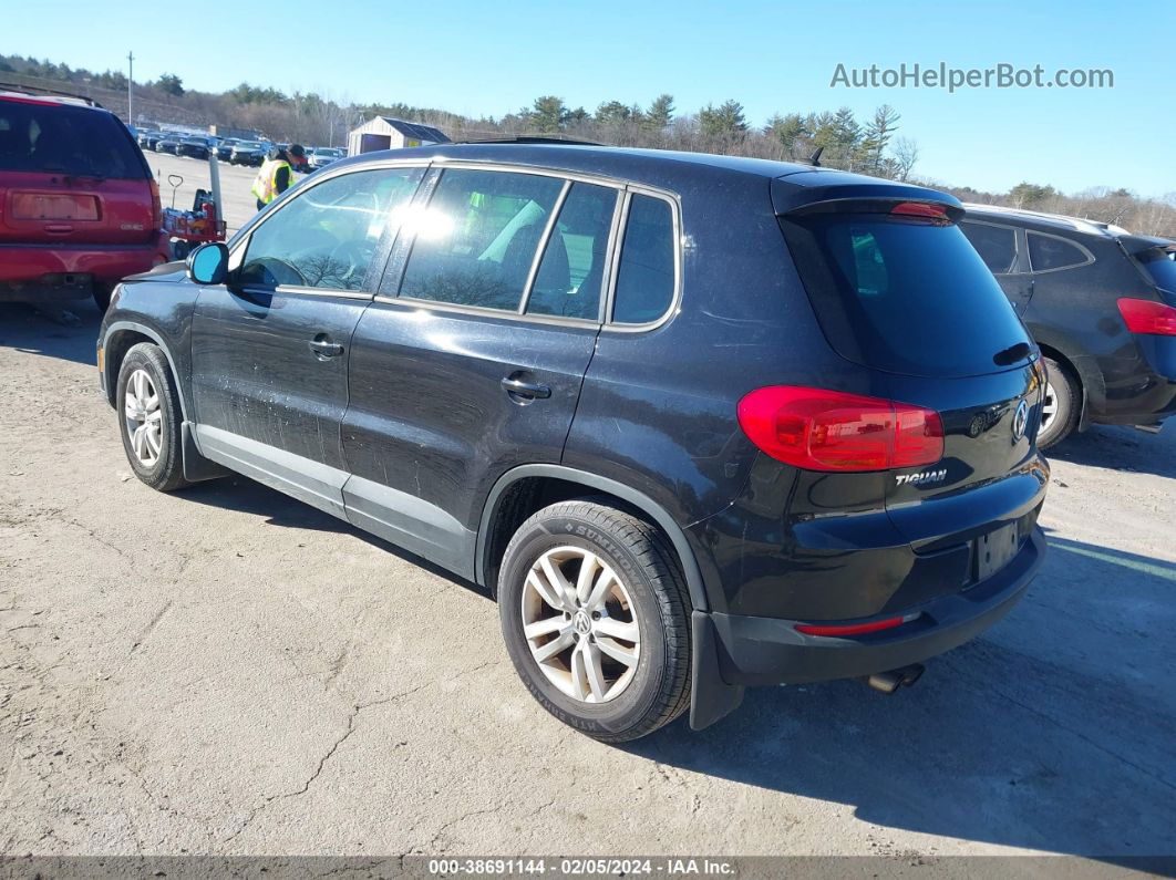 2013 Volkswagen Tiguan S Черный vin: WVGBV3AX6DW078904