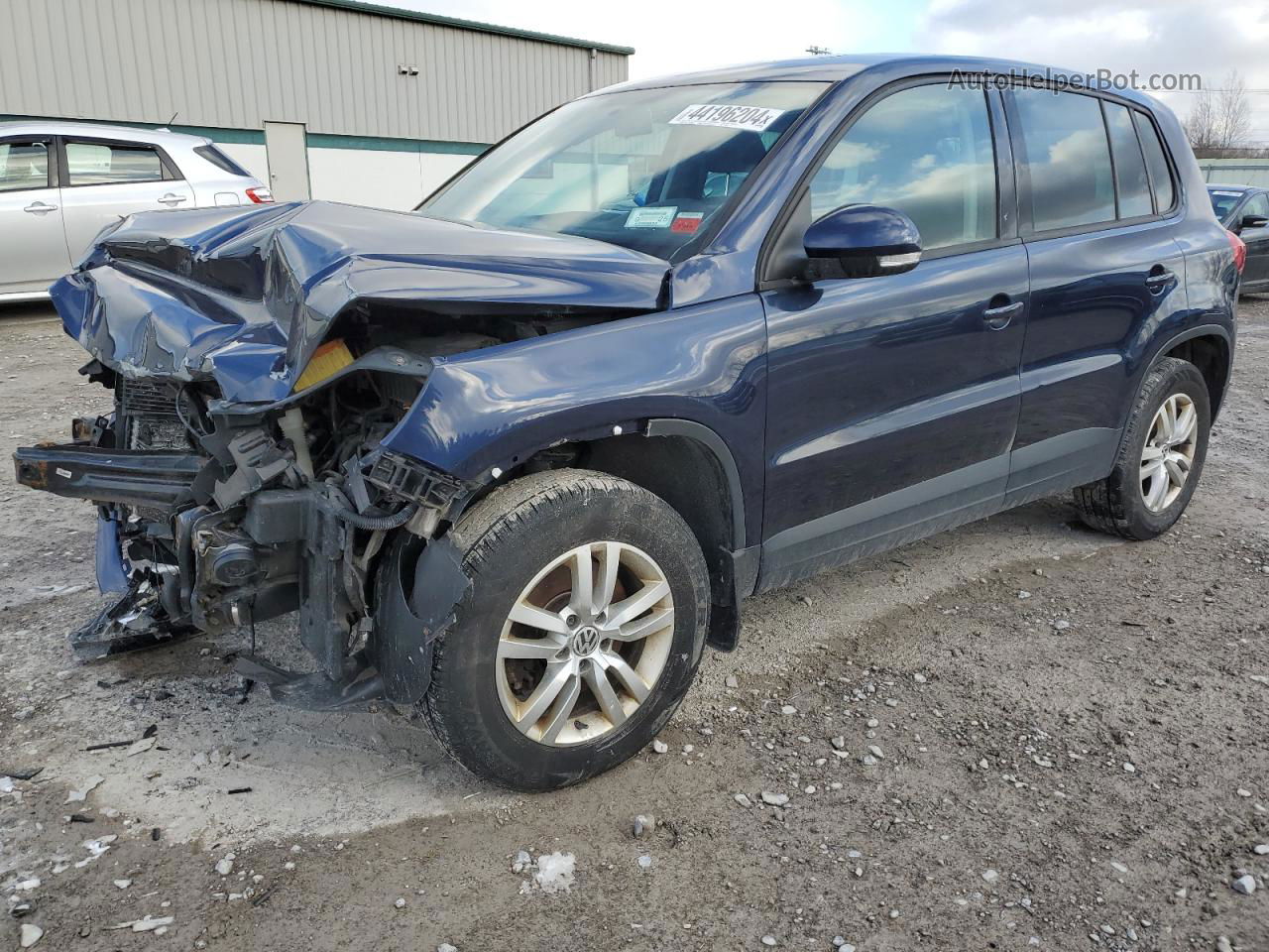 2013 Volkswagen Tiguan S Синий vin: WVGBV3AX6DW604030