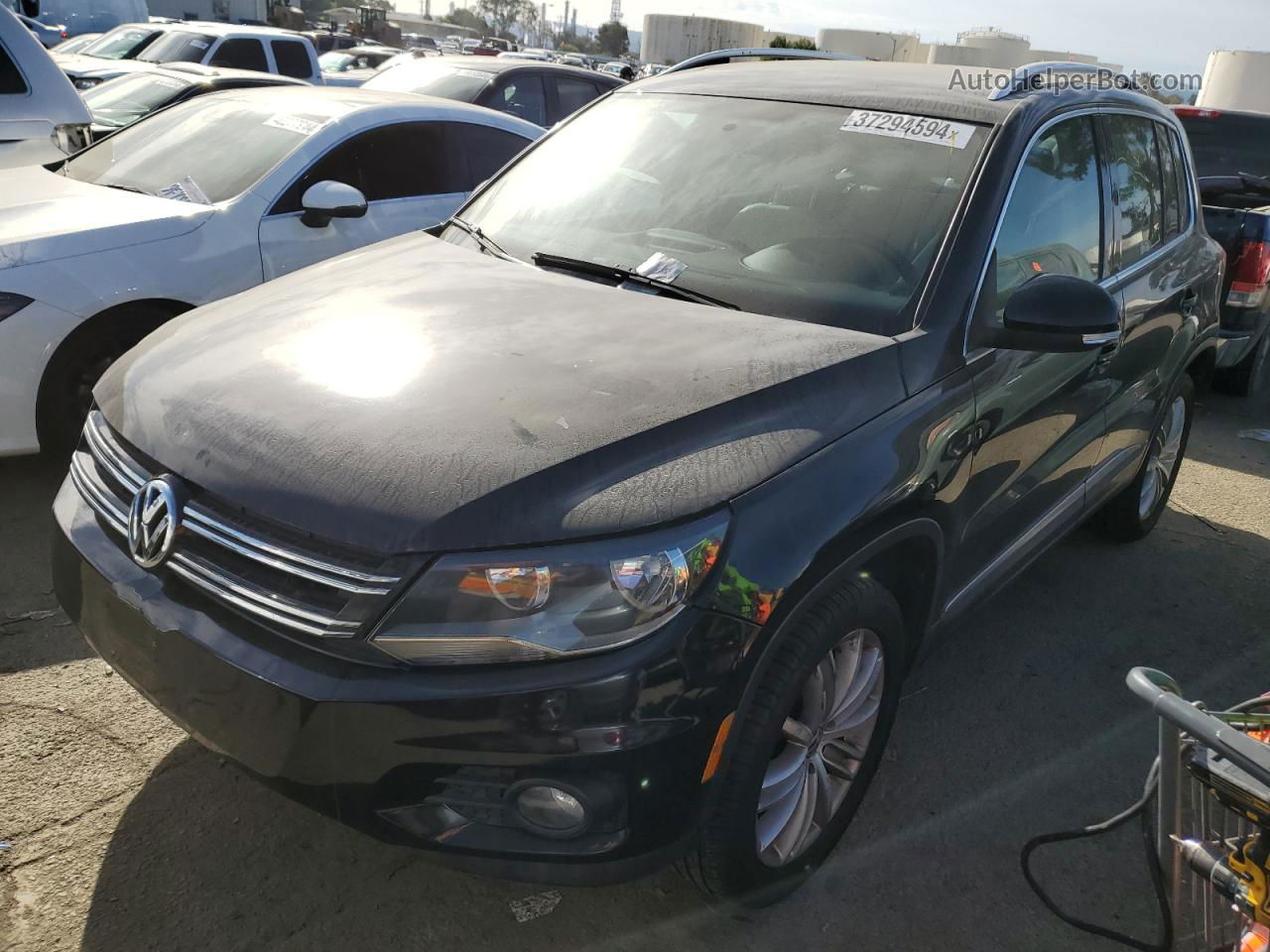 2013 Volkswagen Tiguan S Black vin: WVGBV3AX6DW604304