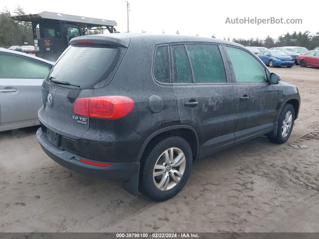 2013 Volkswagen Tiguan S Black vin: WVGBV3AX6DW613567